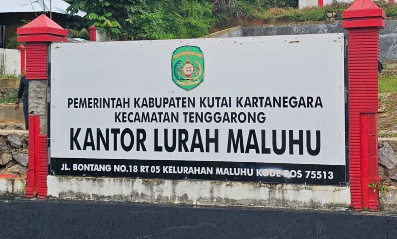 Kantor Kelurahan Maluhu, Kecamatan Tenggarong.