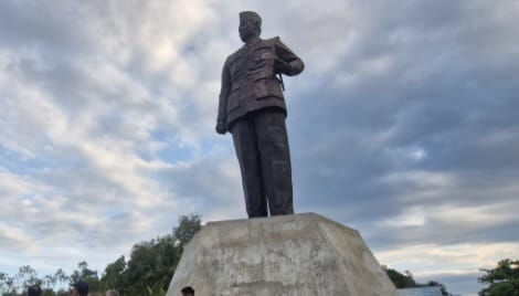 Taman Patung Soekarno di Kecamatan Sangasanga.