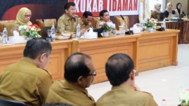 Sekretaris Kabupaten (Sekkab), Sunggono, memimpin langsung Rapat Koordinasi Pengendalian (Rakordal) Pelaksanaan Pembangunan Caturwulan I Tahun 2025.